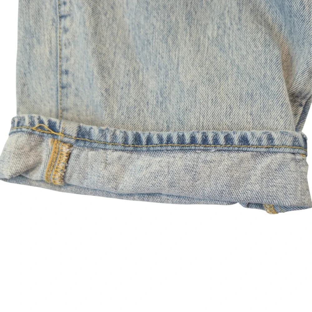 Good‎ American High Rise Straight Leg Jeans Light Wash Blue Size 6/28 GNIL999T